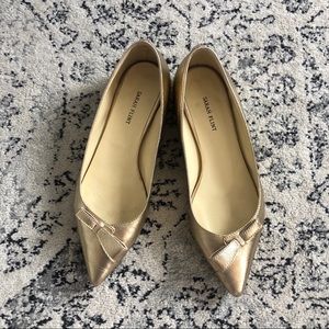 Sarah Flint Natalie Flats - Gold Italian Leather